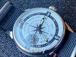 Vintage Watch Molniya Mechanical Wrist Compass Men's Russian Soviet USSR Strap