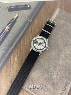 Vintage Watch Molniya Mechanical Wrist Compass Men's Russian Soviet USSR Strap