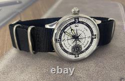 Vintage Watch Molniya Mechanical Wrist Compass Men's Russian Soviet USSR Strap