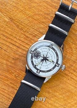 Vintage Watch Molniya Mechanical Wrist Compass Men's Russian Soviet USSR Strap