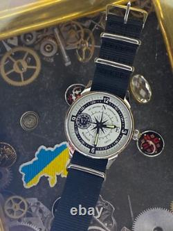 Vintage Watch Molniya Mechanical Wrist Compass Men's Russian Soviet USSR Strap