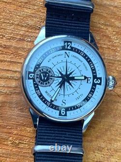 Vintage Watch Molniya Mechanical Wrist Compass Men's Russian Soviet USSR Strap
