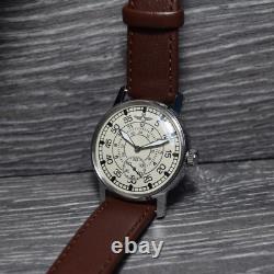 Vintage Watch Pobeda Men Soviet Wrist Watch Mechanical Russian USSR Wristwatch