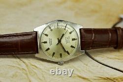 Vintage Watch Poljot de Luxe 29j All St. Steel Automatic Soviet Mechanical Watch