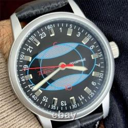 Vintage Watch Raketa 24h Automatic Wrist Men Russian Soviet USSR Polar Strap