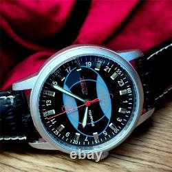 Vintage Watch Raketa 24h Automatic Wrist Men Russian Soviet USSR Polar Strap