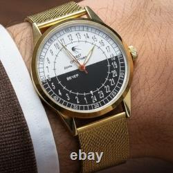 Vintage Watch Raketa 24h Automatic Wrist Men's Russian Soviet USSR Sputnik Day