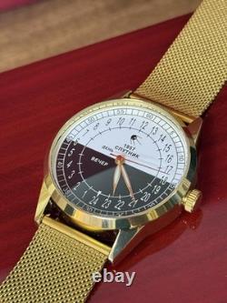 Vintage Watch Raketa 24h Automatic Wrist Men's Russian Soviet USSR Sputnik Day
