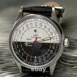Vintage Watch Raketa 24h Mechanical Wrist Men Soviet USSR Polar Day Russian Rare