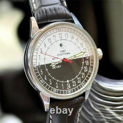 Vintage Watch Raketa 24h Mechanical Wrist Men Soviet USSR Polar Day Russian Rare