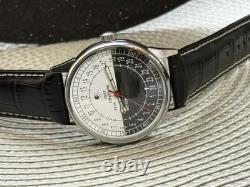 Vintage Watch Raketa 24h Mechanical Wrist Men Soviet USSR Polar Day Russian Rare