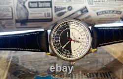 Vintage Watch Raketa 24h Sputnik Mechanical Wrist Men's Russian Soviet USSR Day