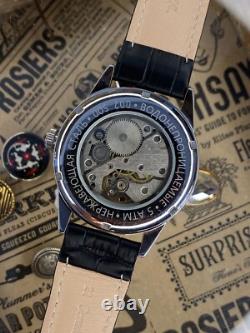 Vintage Watch Raketa 24h Sputnik Mechanical Wrist Men's Russian Soviet USSR Day