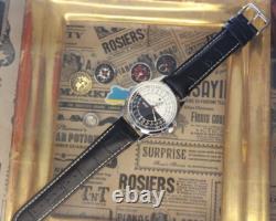 Vintage Watch Raketa 24h Sputnik Mechanical Wrist Men's Russian Soviet USSR Day