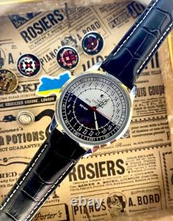 Vintage Watch Raketa 24h Sputnik Mechanical Wrist Men's Russian Soviet USSR Day