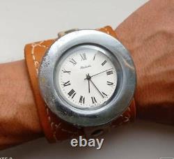 Vintage Watch Raketa Automatic Russian Soviet USSR Men's Wrist Leather Rare 20th