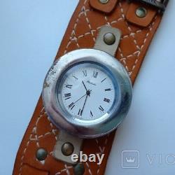 Vintage Watch Raketa Automatic Russian Soviet USSR Men's Wrist Leather Rare 20th