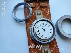 Vintage Watch Raketa Automatic Russian Soviet USSR Men's Wrist Leather Rare 20th