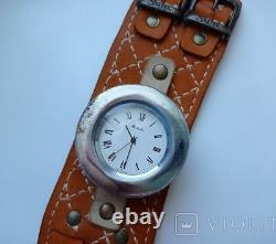 Vintage Watch Raketa Automatic Russian Soviet USSR Men's Wrist Leather Rare 20th