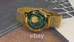 Vintage Watch Raketa Mechanical Moon Sun Copernic Soviet USSR Russian Men Golden