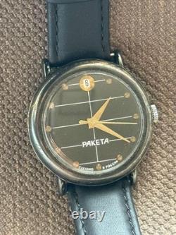 Vintage Watch Raketa Mechanical Wrist Men Russian Soviet USSR Day Rare Old