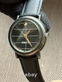Vintage Watch Raketa Mechanical Wrist Men Russian Soviet USSR Day Rare Old
