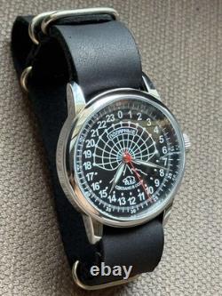 Vintage Watch Rakets 24h Automatic Wrist Men's Russian Soviet USSR Polar Day