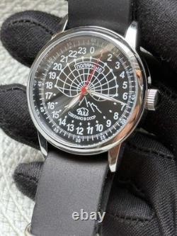 Vintage Watch Rakets 24h Automatic Wrist Men's Russian Soviet USSR Polar Day