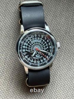Vintage Watch Rakets 24h Automatic Wrist Men's Russian Soviet USSR Polar Day