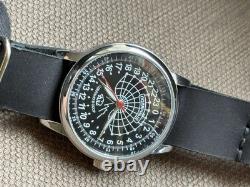 Vintage Watch Rakets 24h Automatic Wrist Men's Russian Soviet USSR Polar Day