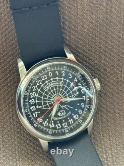 Vintage Watch Rakets 24h Automatic Wrist Men's Russian Soviet USSR Polar Day