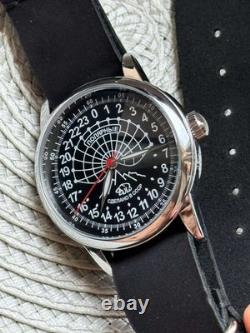 Vintage Watch Rakets 24h Automatic Wrist Men's Russian Soviet USSR Polar Day