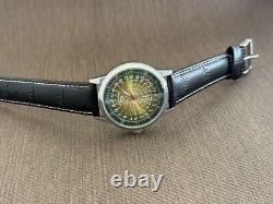 Vintage Watch Rakets 24h Automatic Wrist Mens Russian Soviet USSR Polar Day Rare