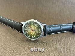 Vintage Watch Rakets 24h Automatic Wrist Polar Men Russian Soviet USSR Day Rare