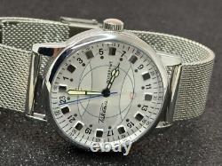 Vintage Watch Rakets 24h Automatic Wrist Polar Mens Russian Soviet USSR Strap
