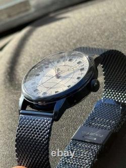 Vintage Watch Rakets 24h Automatic Wrist Polar Mens Russian Soviet USSR Strap