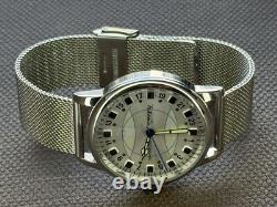 Vintage Watch Rakets 24h Automatic Wrist Polar Mens Russian Soviet USSR Strap