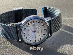 Vintage Watch Rakets 24h Automatic Wrist Polar Mens Russian Soviet USSR Strap