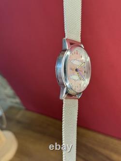 Vintage Watch Rakets 24h Mechanical Wrist Polar Mens Russian Soviet USSR Strap