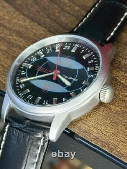 Vintage Watch Rakets 24h Mechanical Wrist Polar Mens Russian Soviet USSR Strap