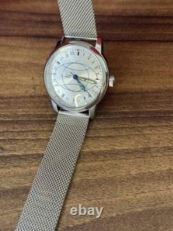 Vintage Watch Rakets 24h Mechanical Wrist Polar Mens Russian Soviet USSR Strap