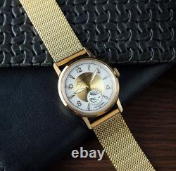 Vintage Watch Sputnik Pobeda Mechanical USSR Soviet Russian Golden Rare New