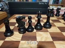 Vintage Wood Soviet Russian chess set 3 7/8 Staunton Circa 1960's 1970's