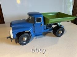 Vintage Zil 21 Hydraulic Dump Truck Pressed Steel Toy Russian/USSR/Soviet