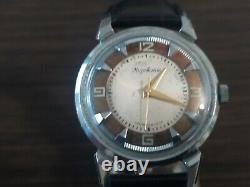 Vintage watch Kirovskie Chromed CRAB Spider case 1Mchz soviet USSR Serviced