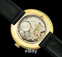 Vintage watch RAKETA WORLDTIME Polar Expedition Russian Soviet gold plated AU-10