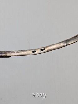 Vtg USSR Alexandrite 875 Silver Choker Band Necklace Soviet Russian Pendant