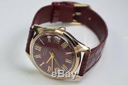 Vw001 Russian rose solid Soviet USSR 14k gold men's watch POLJOT Polet Unique