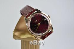 Vw001 Russian rose solid Soviet USSR 14k gold men's watch POLJOT Polet Unique