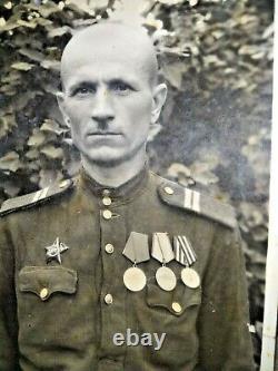 WW2 Russian Medals Original Soviet Russian Combat Order RED STAR +2 Medals